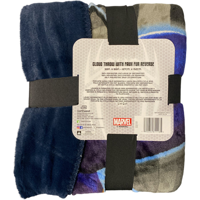 Marvel Spider-Man Cloud Faux Fur Throw, 50" x 60"