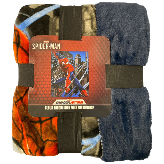 Marvel Spider-Man Cloud Faux Fur Throw, 50" x 60"