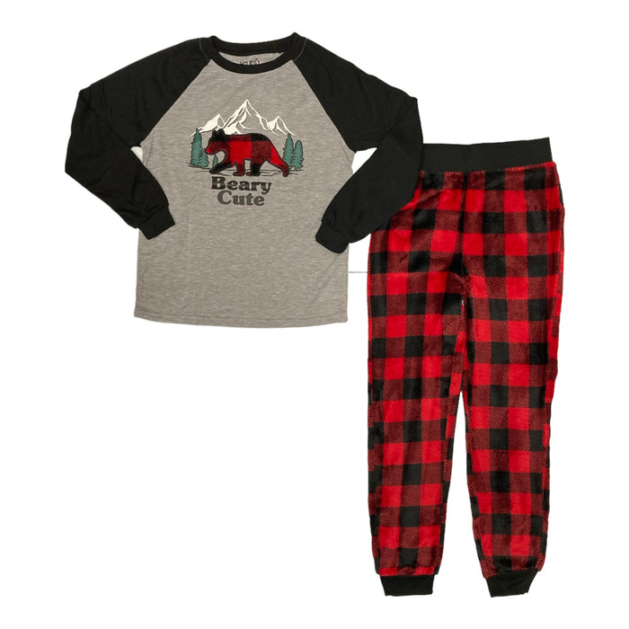 Holiday FamJams Kid's Unisex Fleece Pants & Long Sleeve Pajama Set