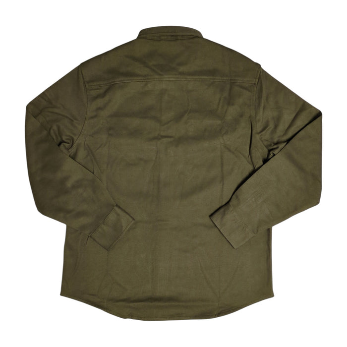 JACHS Men's Midweight Relaxed Fit Long Sleeve Button-Up Overshirt