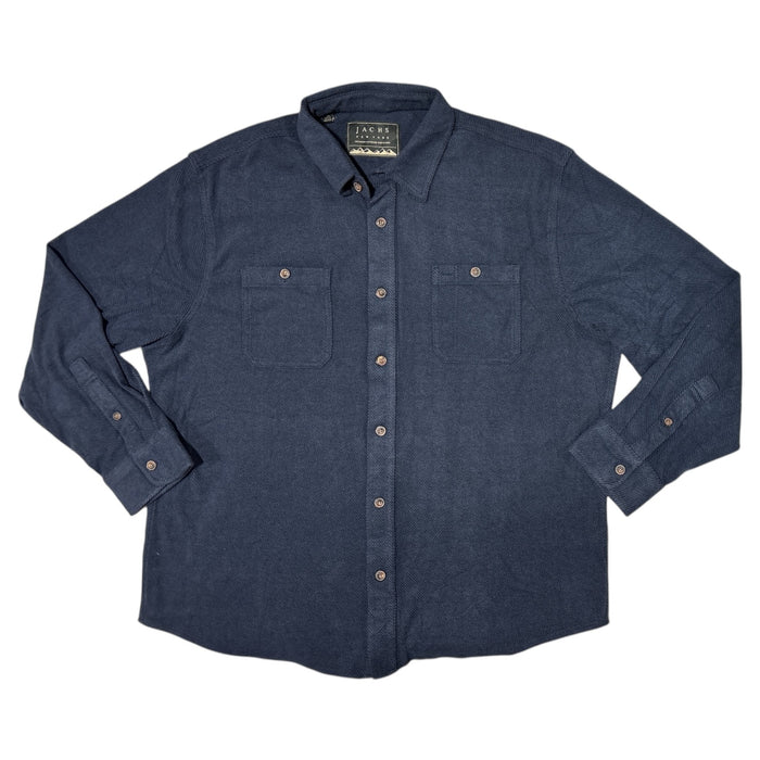 Jachs NY Men's Relaxed Fit Soft Touch Knit Long Sleeve Shirt