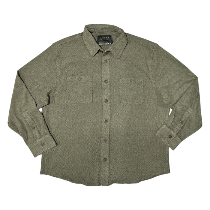 Jachs NY Men's Relaxed Fit Soft Touch Knit Long Sleeve Shirt