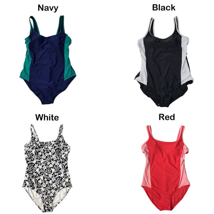 Lands' End Women's Fully Lined Scoop Neck One-Piece Swimsuit