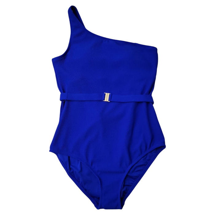 Loft Women's Asymmetrical Textured One-Piece Swimsuit