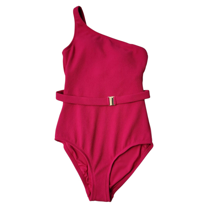 Loft Women's Asymmetrical Textured One-Piece Swimsuit
