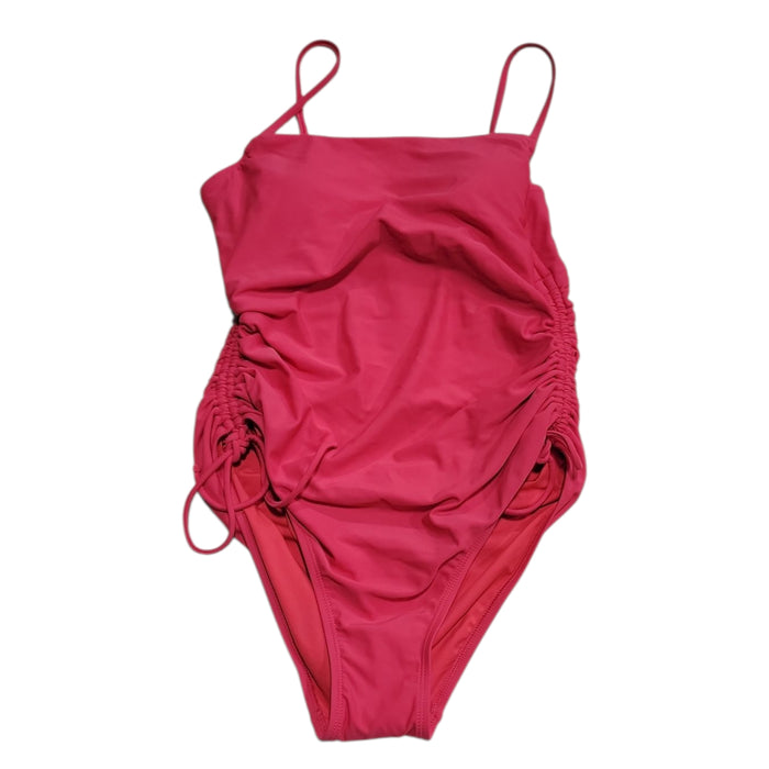 Loft Women's Shirred Side Tie Fully Lined One-Piece Swimsuit