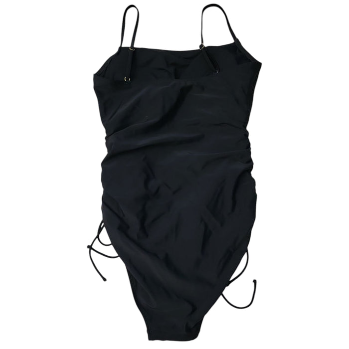Loft Women's Shirred Side Tie Fully Lined One-Piece Swimsuit