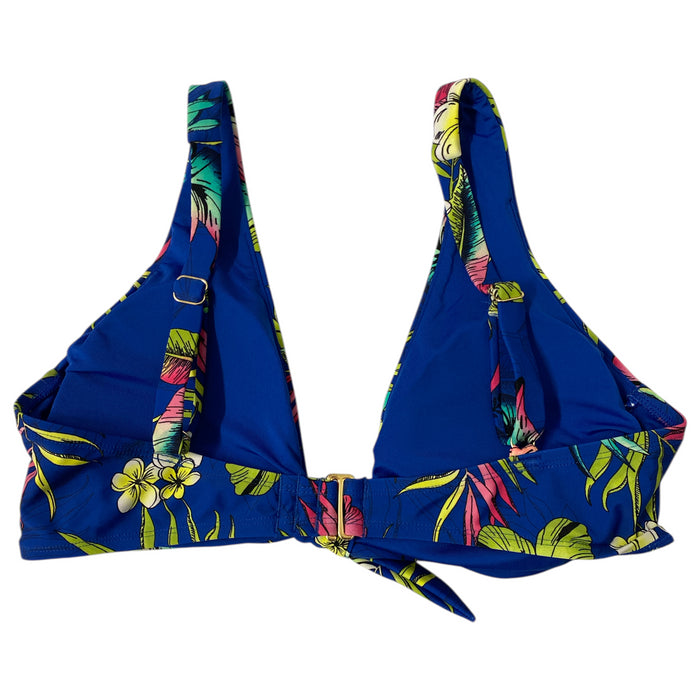 Loft Women's UPF 50+ Sun Protection Tie Front Bikini Top