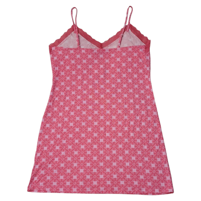 LOFT Women's Lace Neck Trim Soft Cozy Cami Sleep Dress