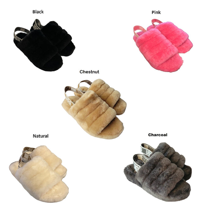 UGG Women's Fluff Yeah Slide Sheepskin Insole & Upper Slippers