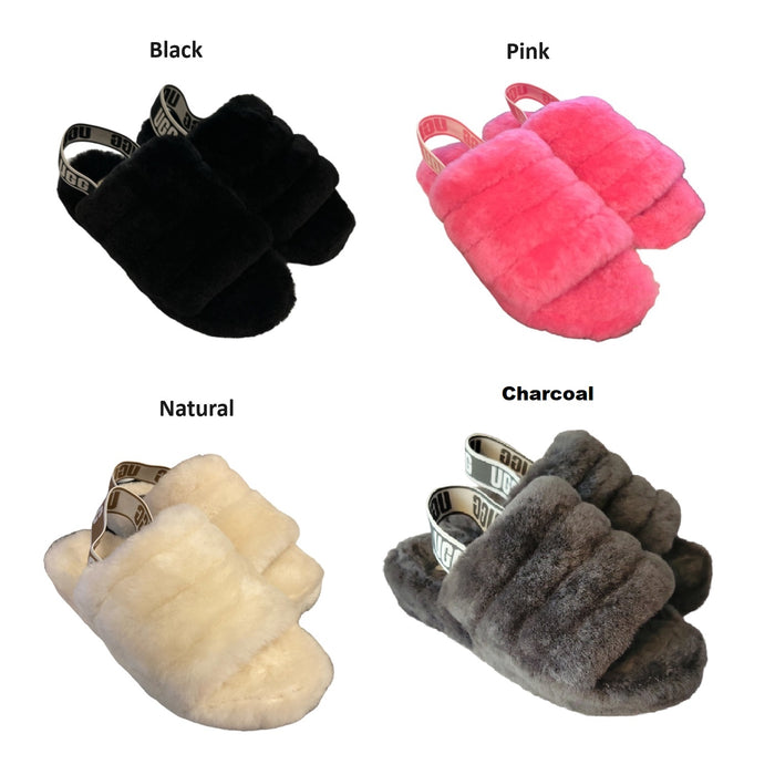 UGG Women's Fluff Yeah Slide Sheepskin Insole & Upper Slippers