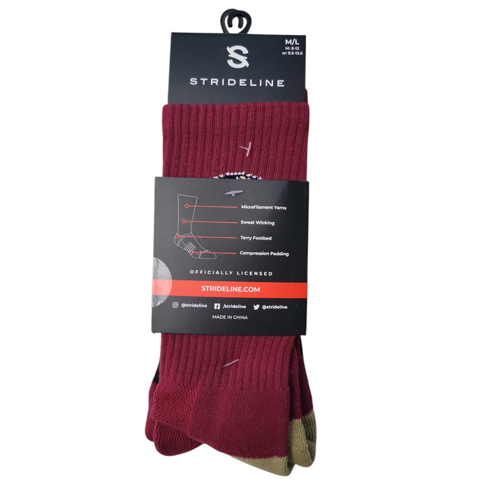 NCAA Adult 2-Pack Moisture Wicking Contour Fit Crew Socks