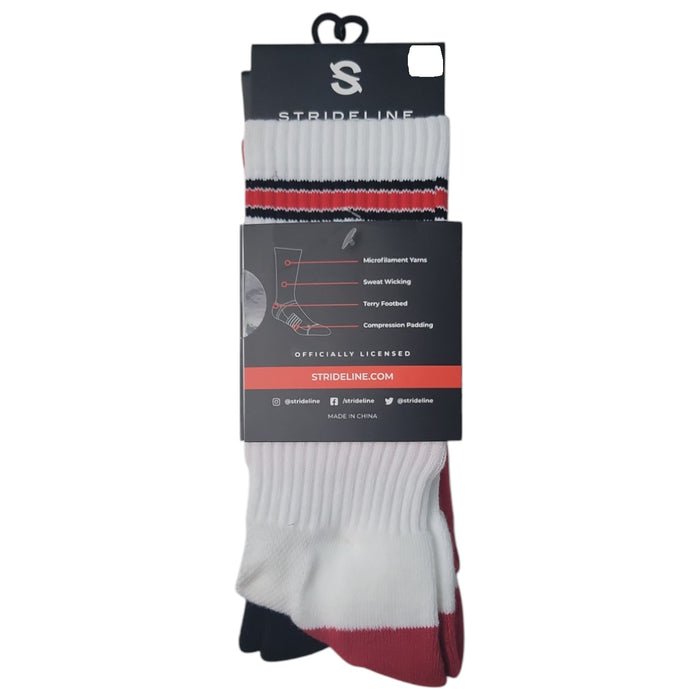 NCAA Adult 2-Pack Moisture Wicking Contour Fit Crew Socks