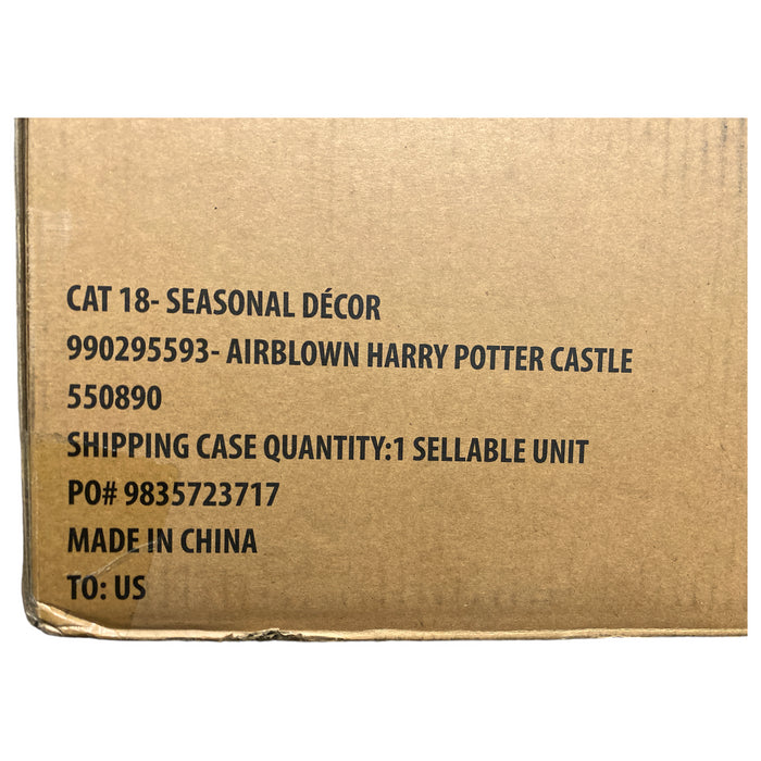 Gemmy Industries Harry Potter Pre-Lit Airblown Inflatable Castle, 12'