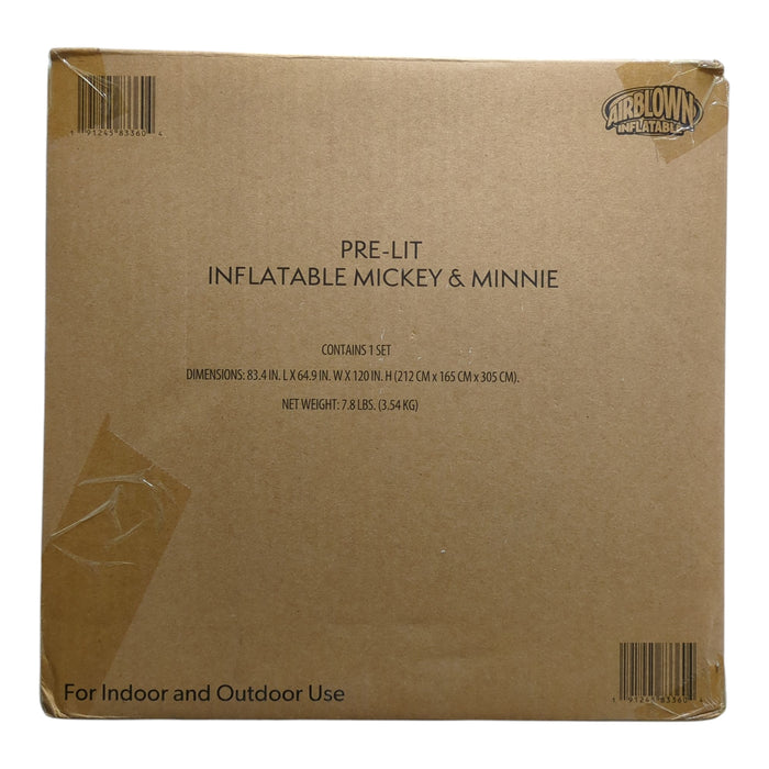 Disney Airblown Pre-Lit Inflatable Micky & Minnie with Tree, 10'