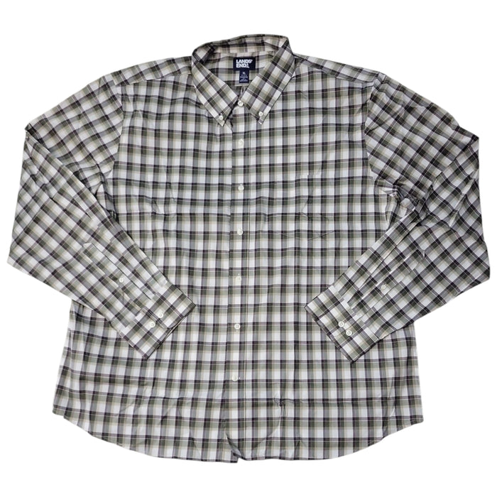 Lands' End Men's Performance Stretch Woven Long Sleeve Shirt