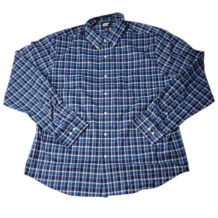 Lands' End Men's Performance Stretch Woven Long Sleeve Shirt