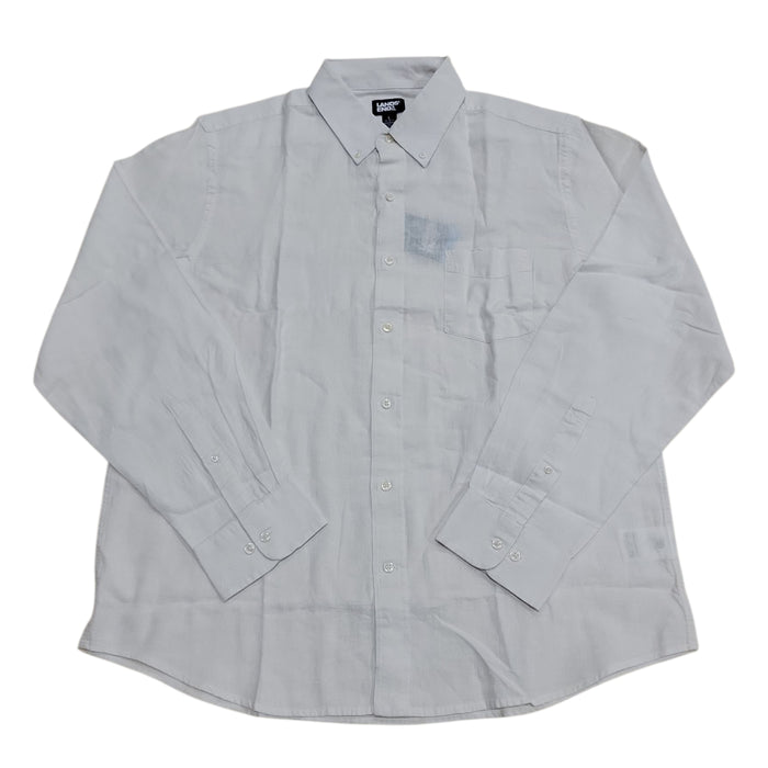 Lands' End Men's Long Sleeve Linen Button Down Shirt