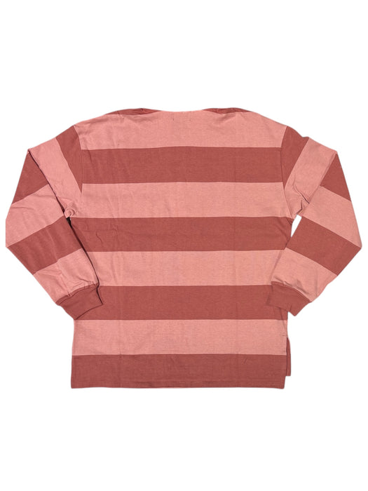 Lands' End Women's 100% Cotton Long Sleeve Rugby Polo Top