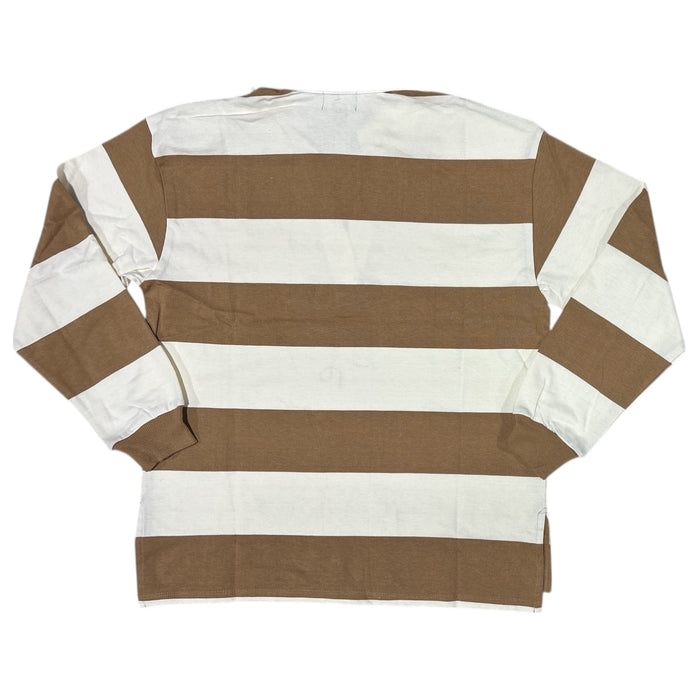 Lands' End Women's 100% Cotton Long Sleeve Rugby Polo Top