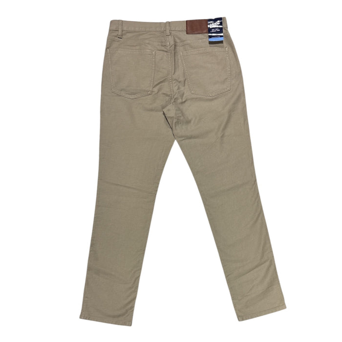 Lands End Men's Comfortable Knit Twill Tapered Classic Fit 5 Pocket Pant (Desert Tan, 34x30)