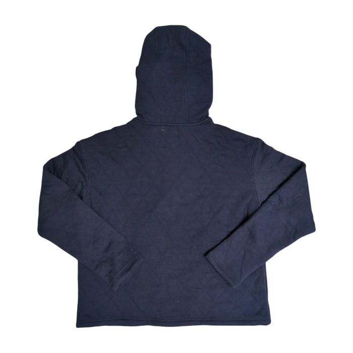 Lands' End Women's Midweight Relaxed Fit Quilted Pullover Hoodie
