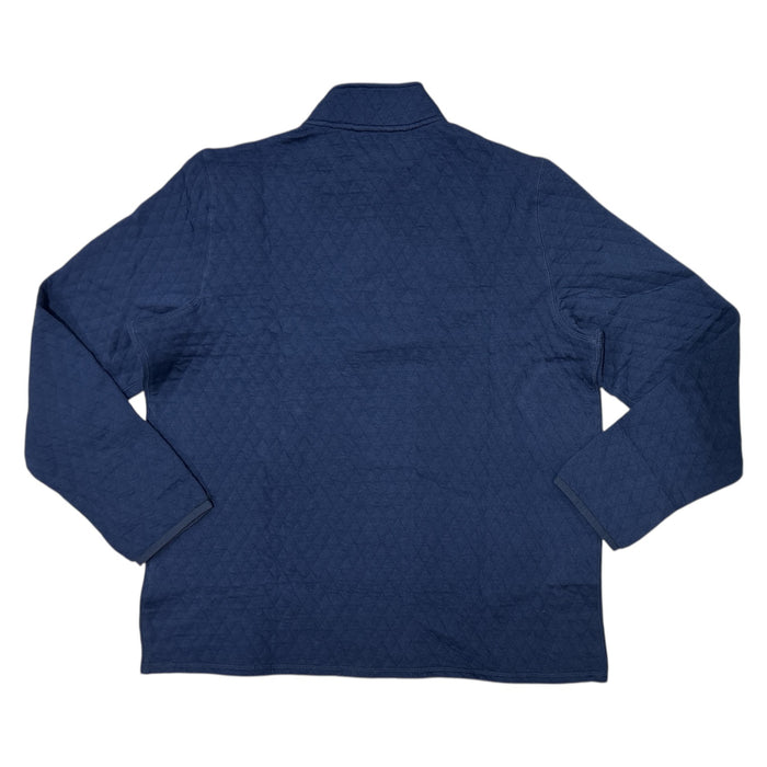 Lands' End Men's Quilted Mock Neck Classic Fit Quarter Zip Pullover