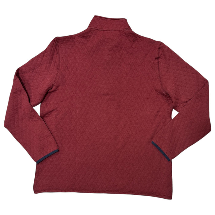 Lands' End Men's Quilted Mock Neck Classic Fit Quarter Zip Pullover
