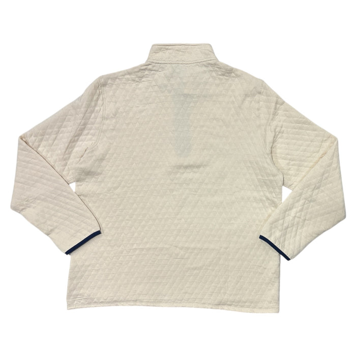 Lands' End Men's Quilted Mock Neck Classic Fit Quarter Zip Pullover