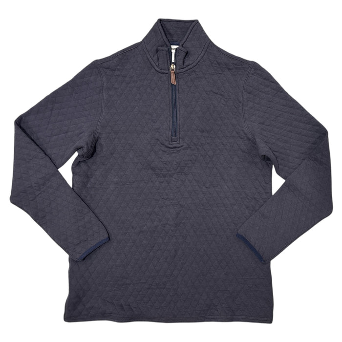 Lands' End Men's Quilted Mock Neck Classic Fit Quarter Zip Pullover