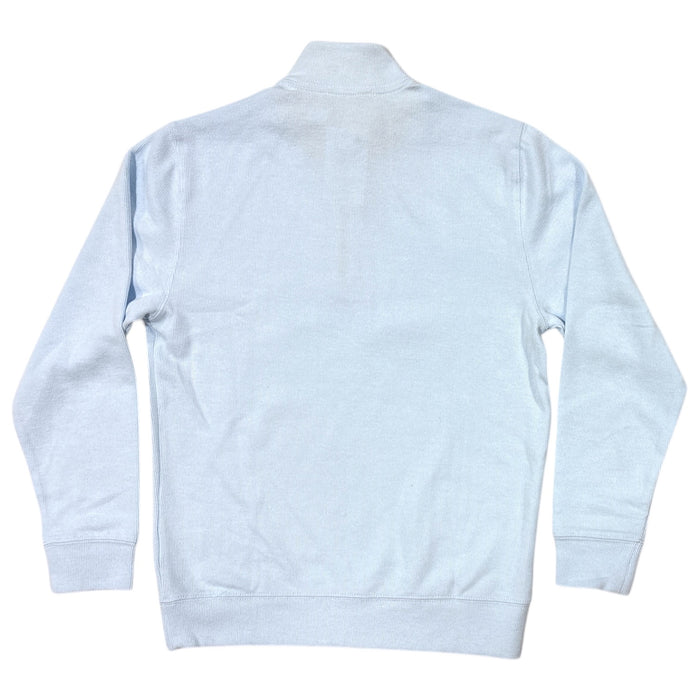 Lands' End Men's Soft & Cozy Ribbed Hem Long Sleeve Quarter Zip Pullover