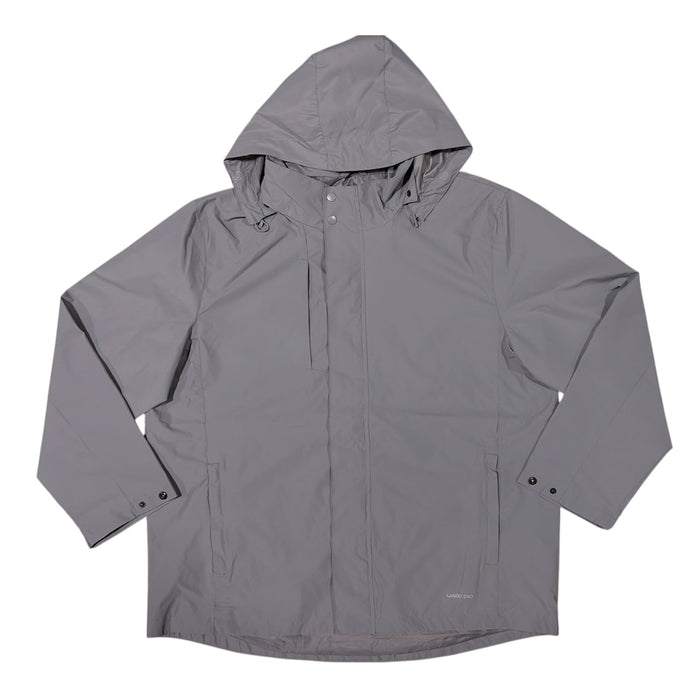Lands' End Men's Lightweight Breathable Regular Fit Rain Jacket