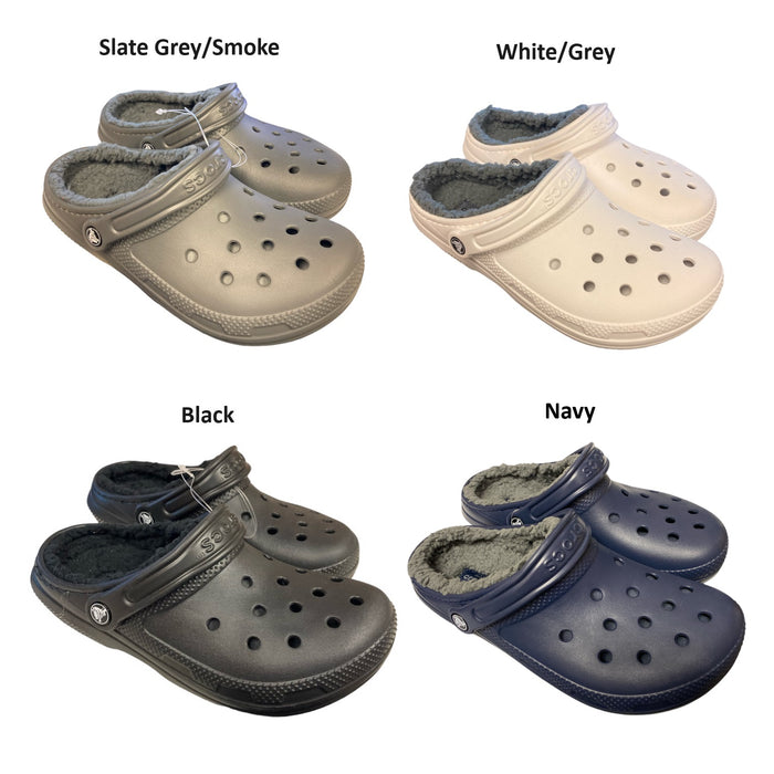 Crocs Unisex Adult Faux Fur Lined Slip-On Lightweight Clogs With Heel Strap