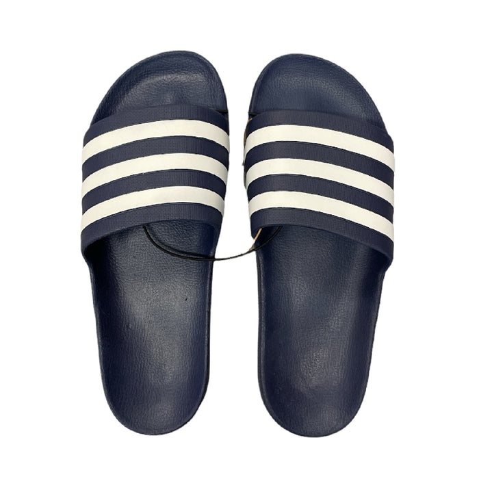 Adidas Unisex Adilette Aqua Slide Sandals w/ Cloudfoam (Navy, Men