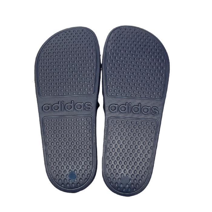 Adidas Unisex Adilette Aqua Slide Sandals w/ Cloudfoam (Navy, Men 10, Women 11)