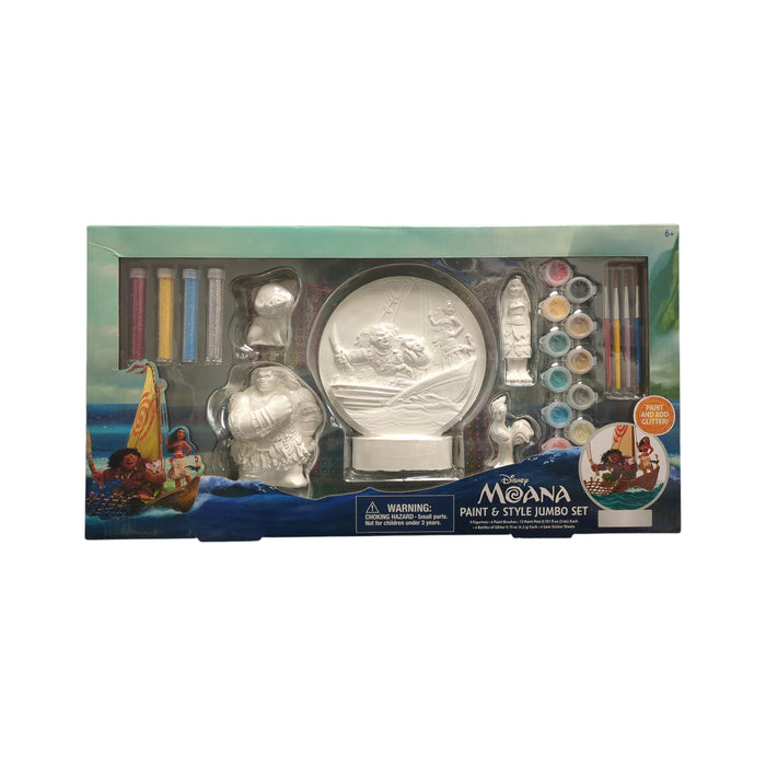 Innovative Designs Paint & Style Jumbo Set, 5 Figurines/4 Brushes/12 Paint Pots