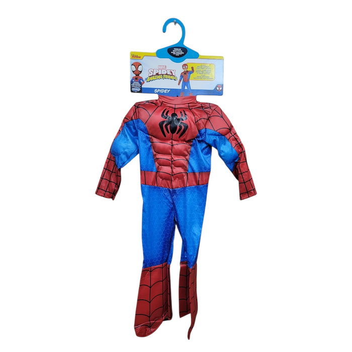 Jazwares Boys Marvel Spidey Jumpsuit, Mask, & Gloves Costume