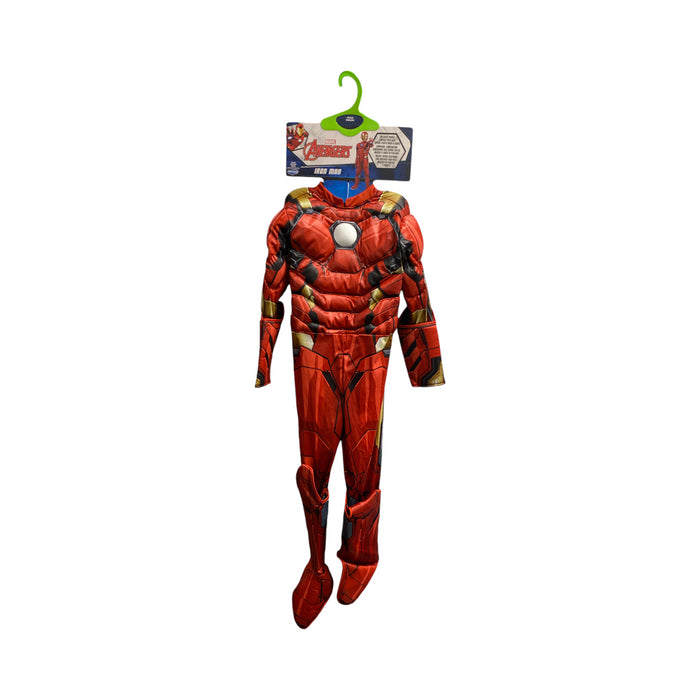 Jazwares Child's Marvel Iron Man Deluxe Costume with Jumpsuit Mask & Gloves