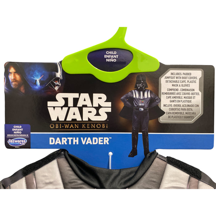 Jazwares Child Star Wars Darth Vader Costume with Jumpsuit, Cape, Mask, & Gloves
