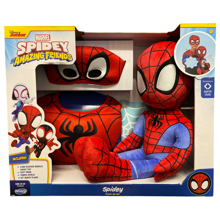 Disney Juniors Toddler Spidey & Friends Dress Up Set with Plush