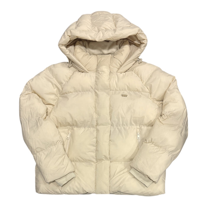 Levi's Women's Midweight Quilted Puffer Jacket with Stand Collar & Hood