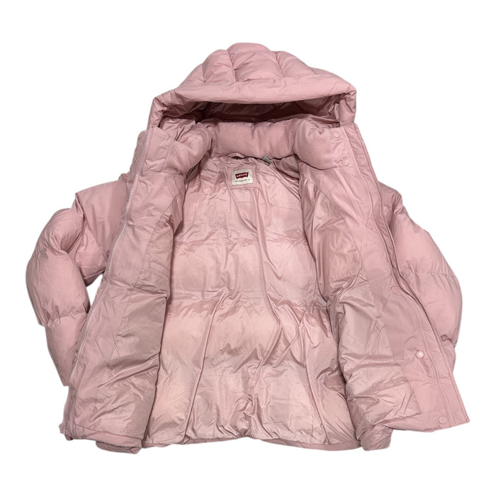 Levi's Women's Midweight Quilted Puffer Jacket with Stand Collar & Hood