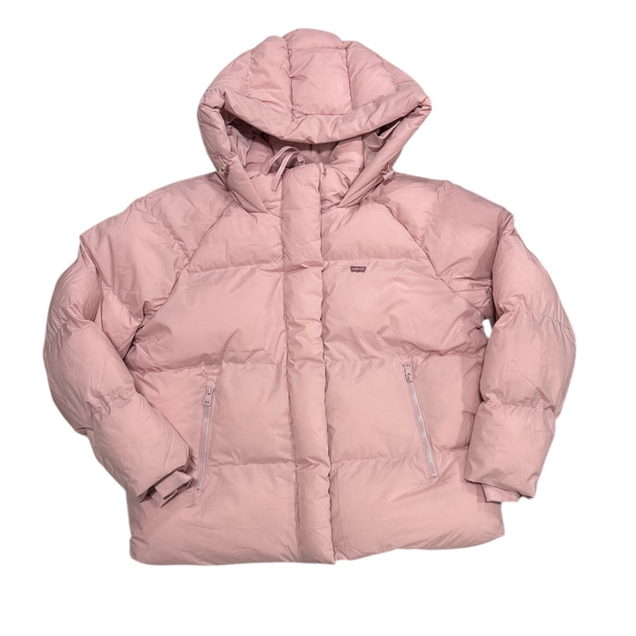 Levi's Women's Midweight Quilted Puffer Jacket with Stand Collar & Hood