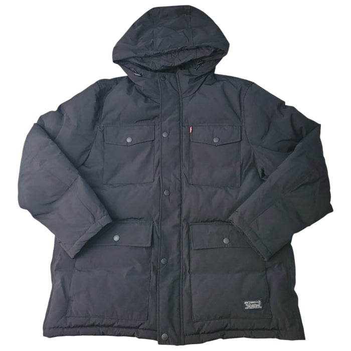 Levi's Men's Full-Zip Snap Closure Quilted Adjustable Hooded Parka