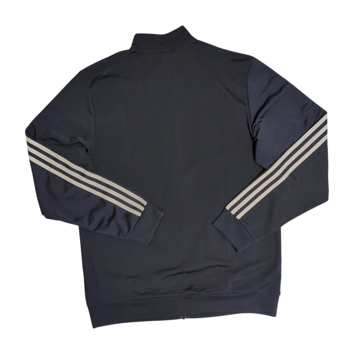 Adidas Men's 3 Stripe Long Sleeve Full Zip Tricot Warm-Up Jacket