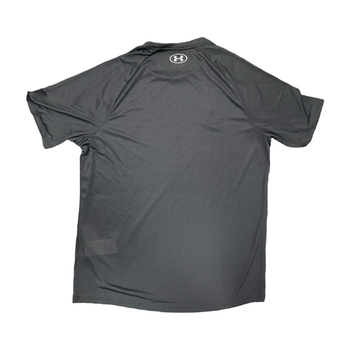 Under Armour Men's Relaxed Fit Moisture Wicking Tech Tee Shirt (Solid Black, L)