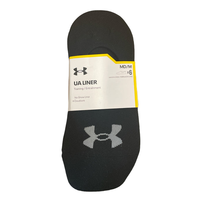 Under Armour Women's UA Breathable Liner No Slip No Show Socks, 6 Pairs, U3944S6