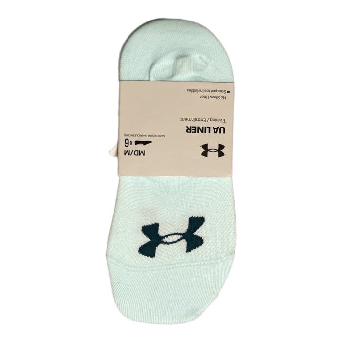 Under Armour Women's UA Breathable Liner No Show Socks, 6 Pairs, Medium