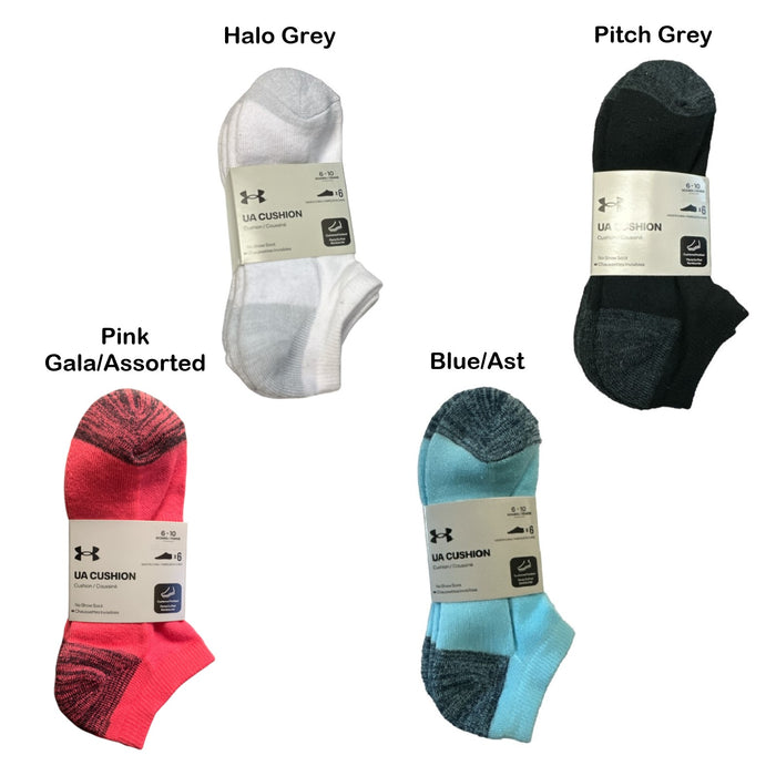 Under Armour Women's Cushioned Footbed Arch Support No Show Socks, Size 6-10