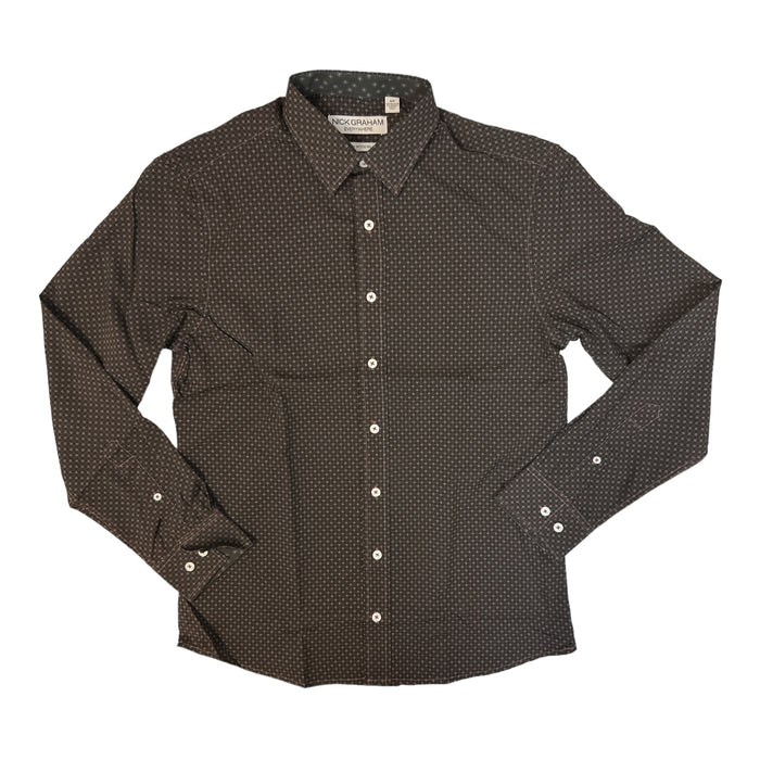 Nick Graham Men's Everywhere Stretch Performance Woven Modern Fit Shirt